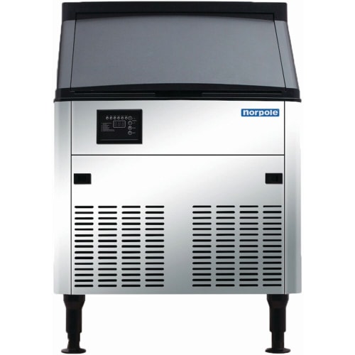 Norpole Commercial Ice Maker, 210 lbs of Ice Per Day, Auto Shut-Off